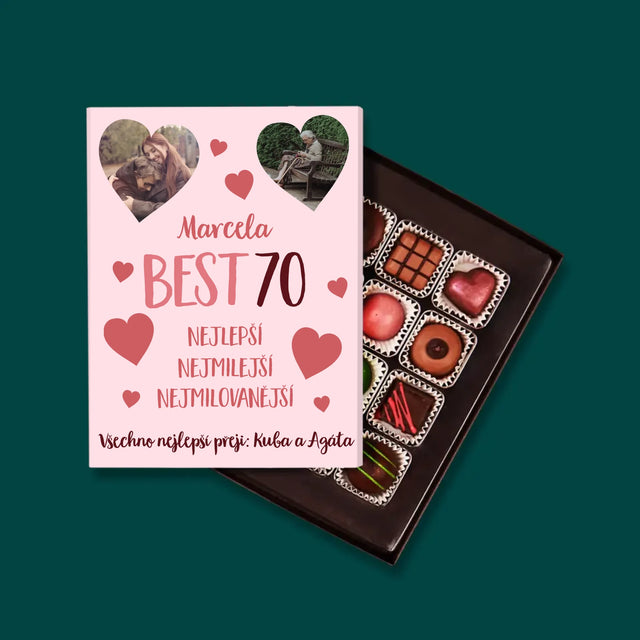 Fotokoláž: Best 70 - Pralinky