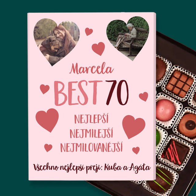 Fotokoláž: Best 70 - Pralinky