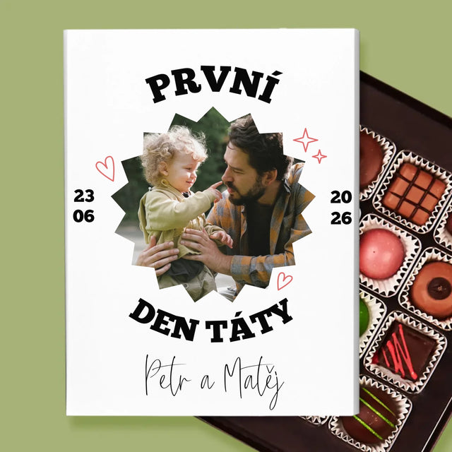 Fotka S Textem: První Den Táty Spolu - Pralinky