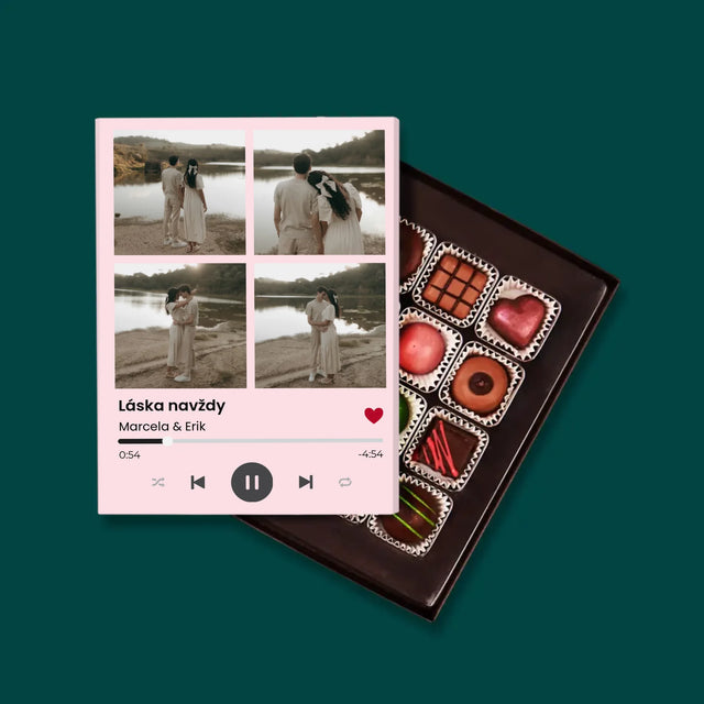 Fotokoláž: Spotify 4 Fotky - Pralinky