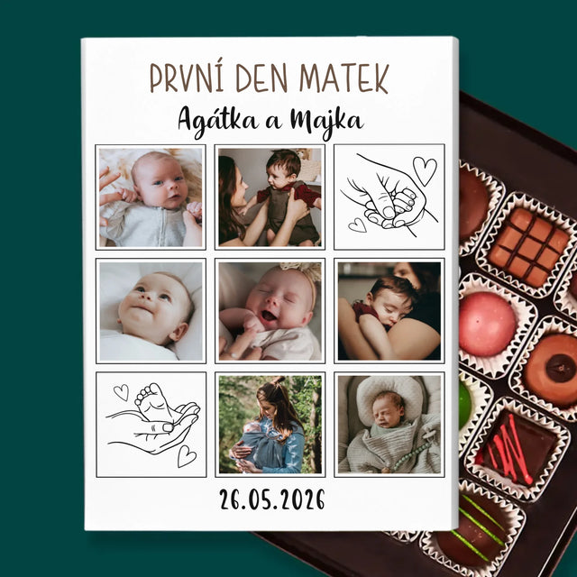 Fotokoláž: První Den Matek Kresby - Pralinky