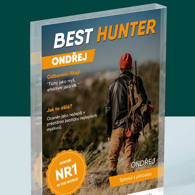 Obálka Časopisu: Best Hunter - Akrylový Blok