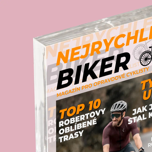 Obálka Časopisu: Nejrychlejší Biker - Akrylový Blok
