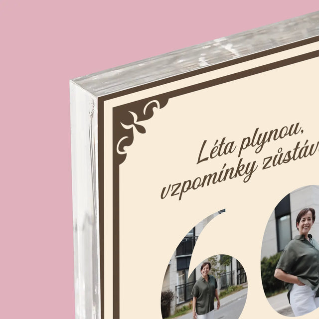 Slovo Z Fotek: Léta Plynou - Akrylový Blok