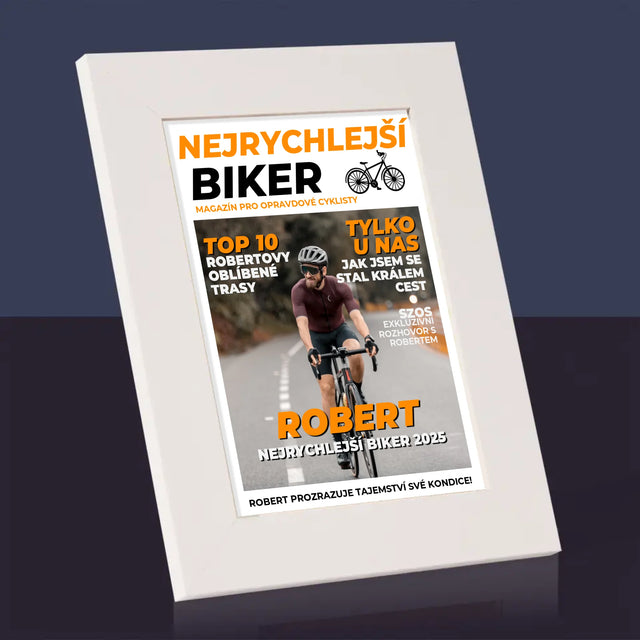Obálka Časopisu: Nejrychlejší Biker - Fotorámeček