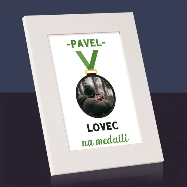 Fotka S Textem: Lovec Na Medaili - Fotorámeček