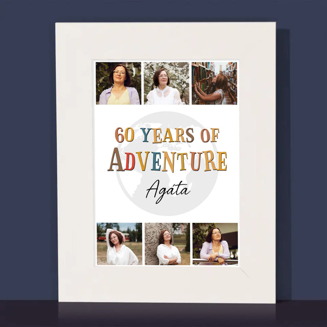 Fotokoláž: 60 Years Of Adventure - Fotorámeček