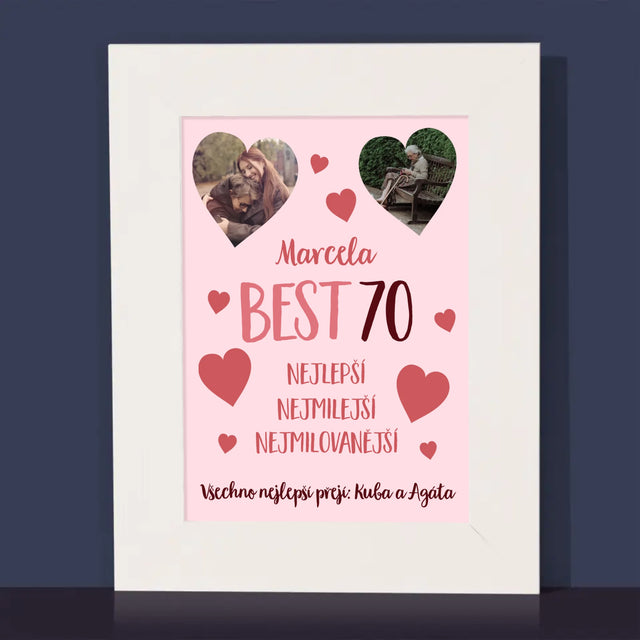 Fotokoláž: Best 70 - Fotorámeček