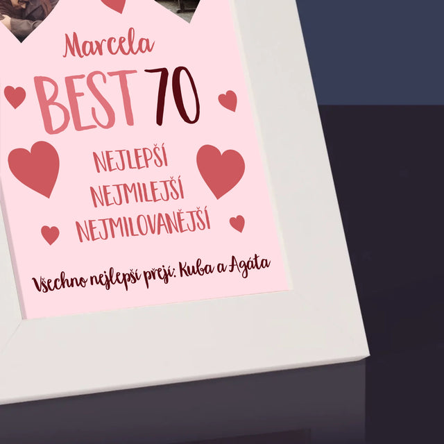 Fotokoláž: Best 70 - Fotorámeček