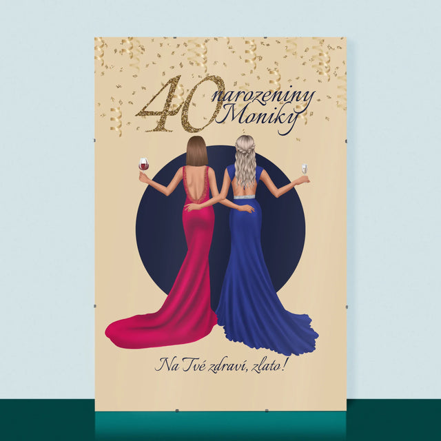 Designér Postav: 40. Narozeniny - Plakát