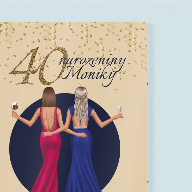 Designér Postav: 40. Narozeniny - Plakát