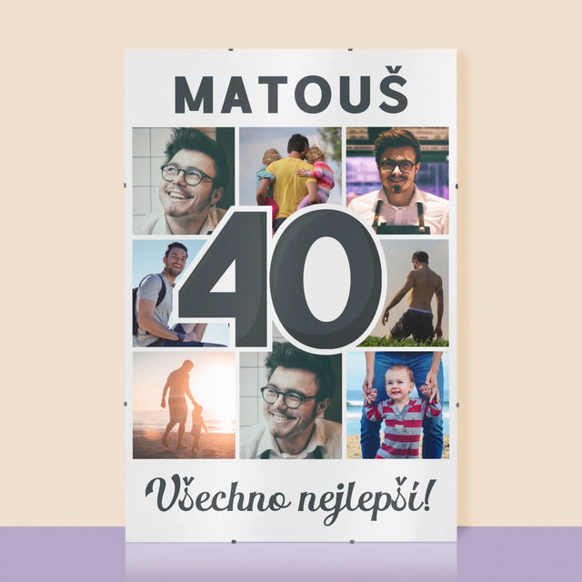 Fotokoláž: 40 Let - Plakát