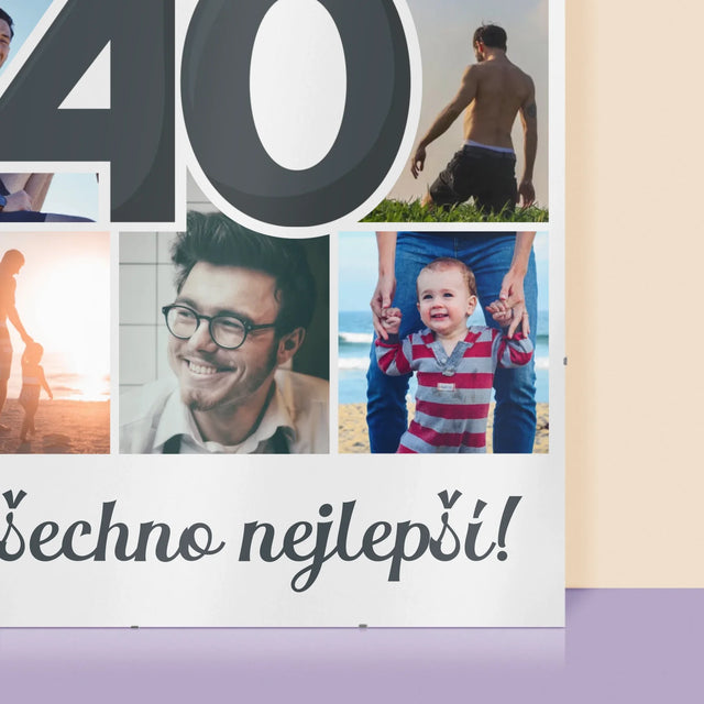 Fotokoláž: 40 Let - Plakát