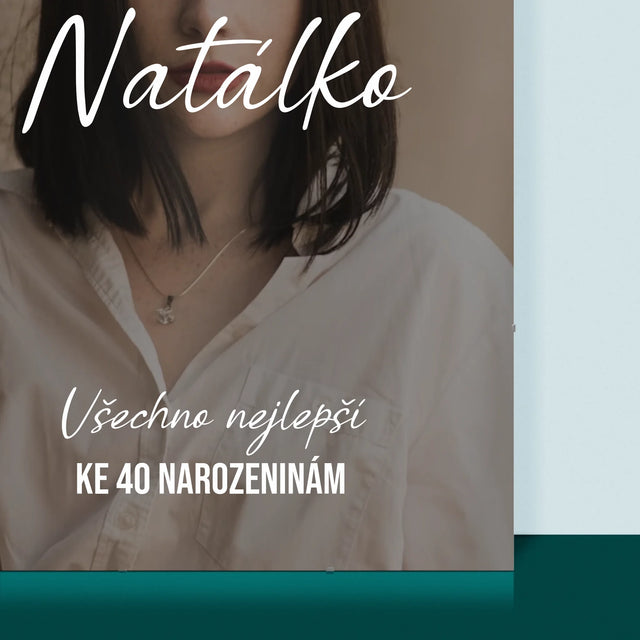 Fotka S Textem: 40. Narozeniny Všechno Nejlepší - Plakát