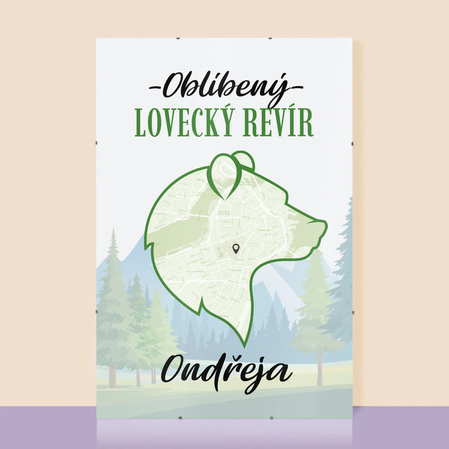 Mapa Města: Oblíbený Lovecký Revír - Plakát