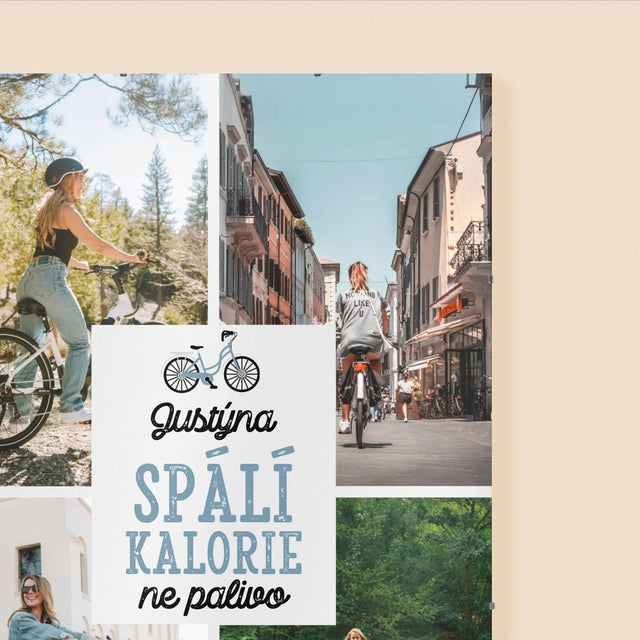 Fotokoláž: Spálí Kalorie, Ne Palivo - Plakát