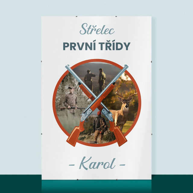 Fotokoláž: Střelec První Třídy - Plakát