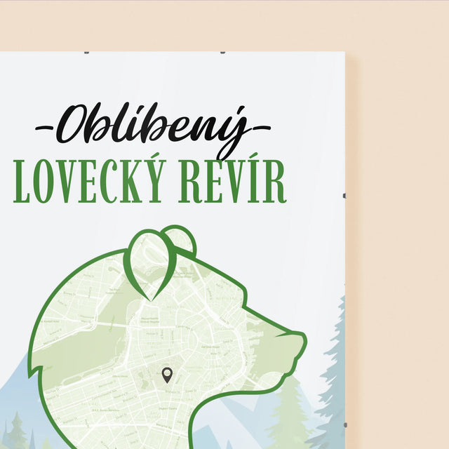 Mapa Města: Oblíbený Lovecký Revír - Plakát