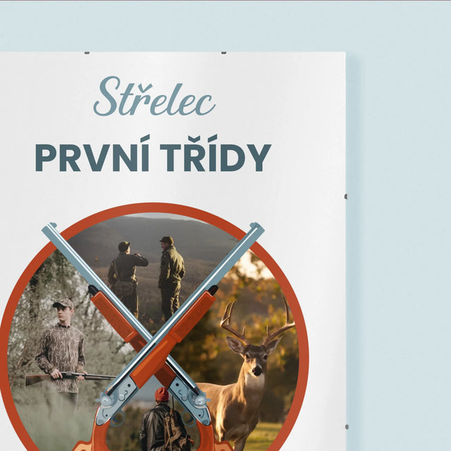 Fotokoláž: Střelec První Třídy - Plakát