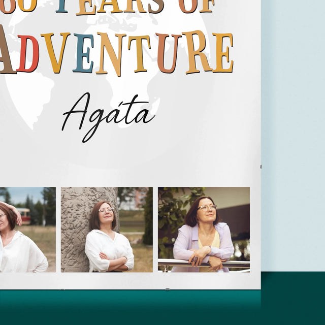 Fotokoláž: 60 Years Of Adventure - Plakát