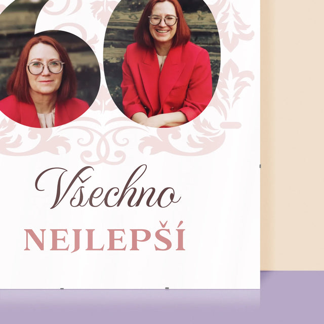 Slovo Z Fotek: Drahé Mamince K Jejím 60. Narozeninám - Plakát