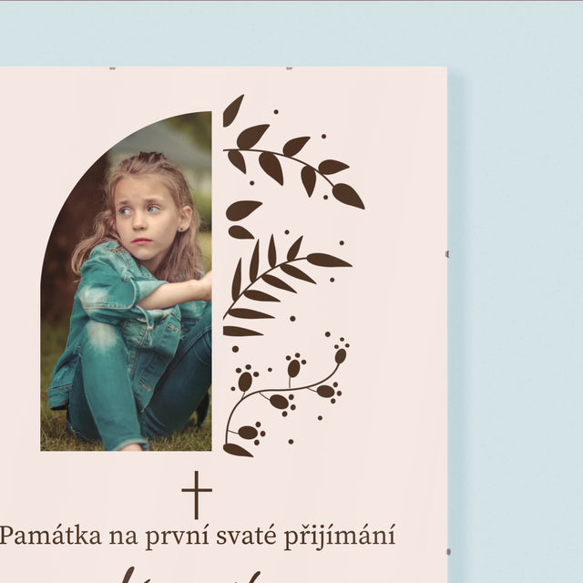 Fotka S Textem: První Svaté Přijímání Listy - Plakát
