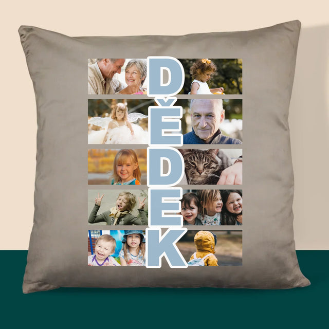 Fotokoláž: Dědeček - Polštář