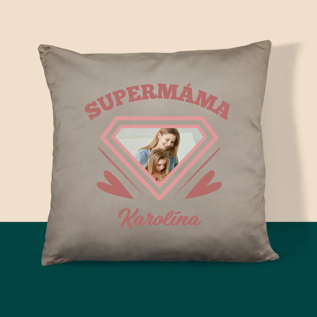 Fotka S Textem: Supermáma - Polštář