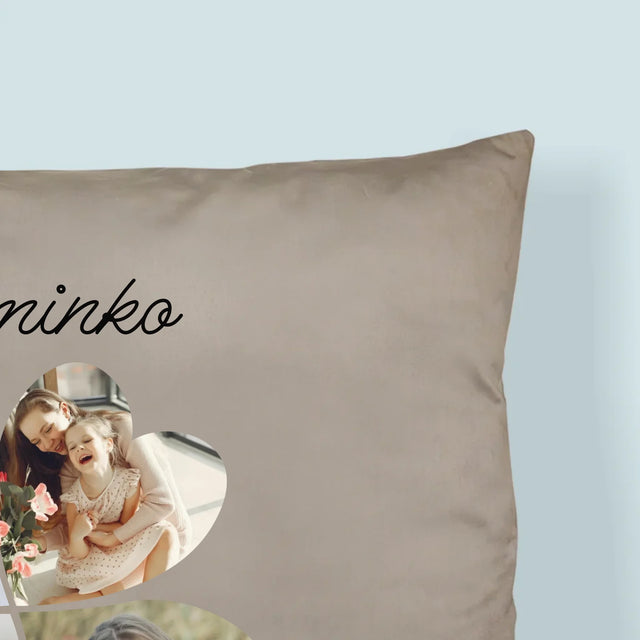 Fotokoláž: Mami, To Díky Tobě Jsme Šťastní! - Polštář