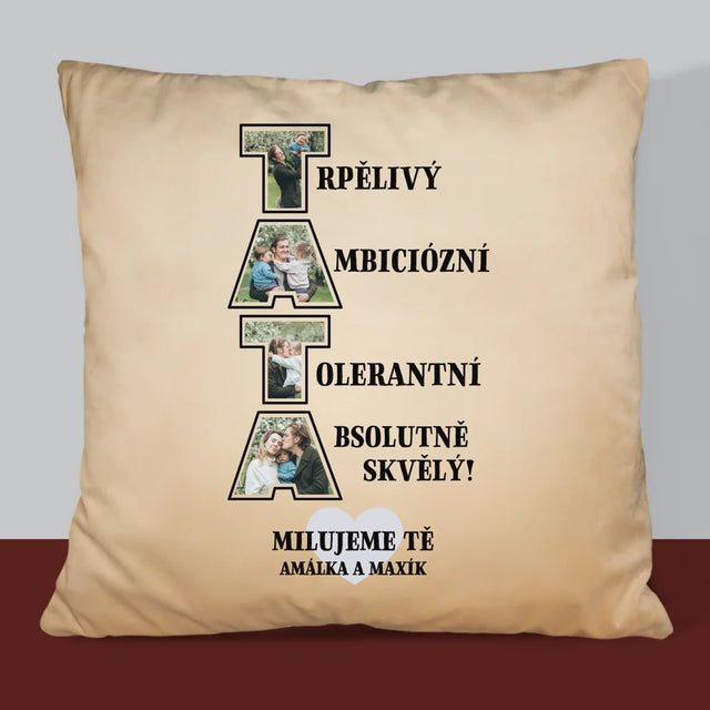 Slovo Z Fotek: Proč Miluji Tátu - Polštář