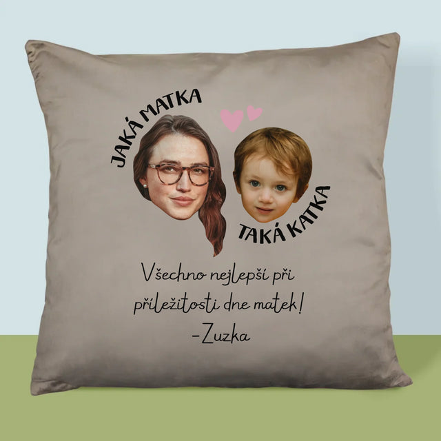 Fotka S Textem: Jaká Matka, Taká Katka - Polštář