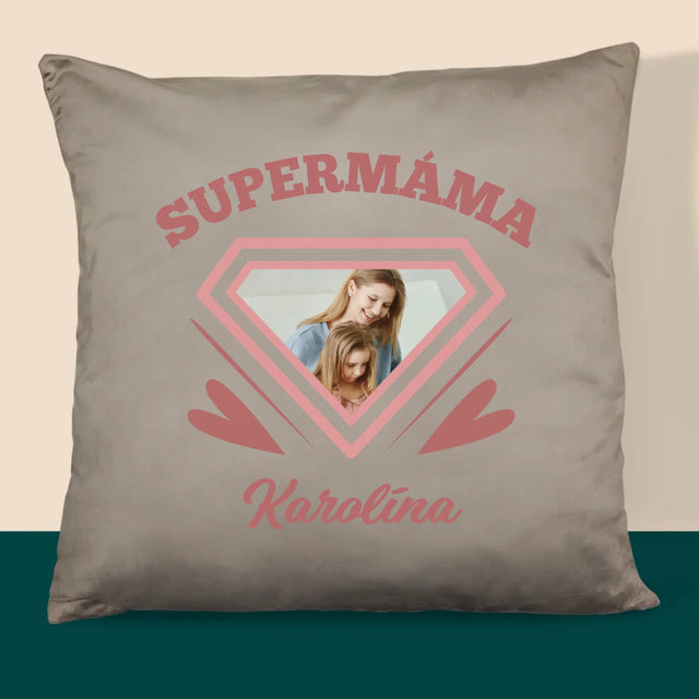 Fotka S Textem: Supermáma - Polštář