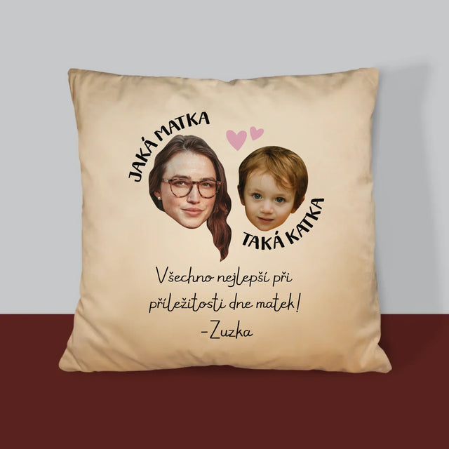 Fotka S Textem: Jaká Matka, Taká Katka - Polštář