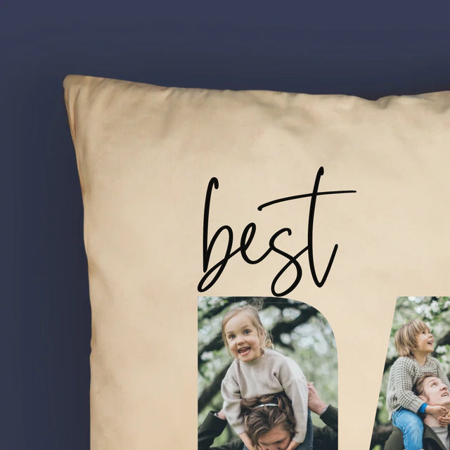 Slovo Z Fotek: Best Dad Ever S Podpisem - Polštář