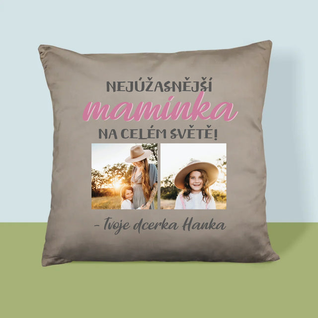 Fotokoláž: Nejúžasnější Maminka - Polštář