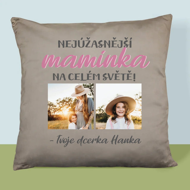 Fotokoláž: Nejúžasnější Maminka - Polštář
