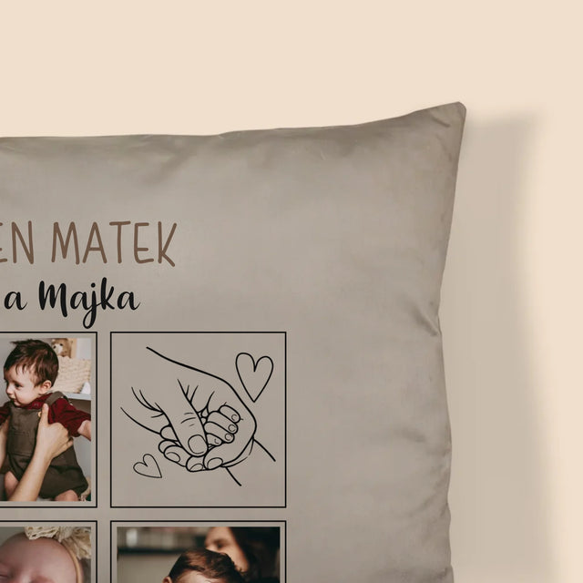 Fotokoláž: První Den Matek Kresby - Polštář
