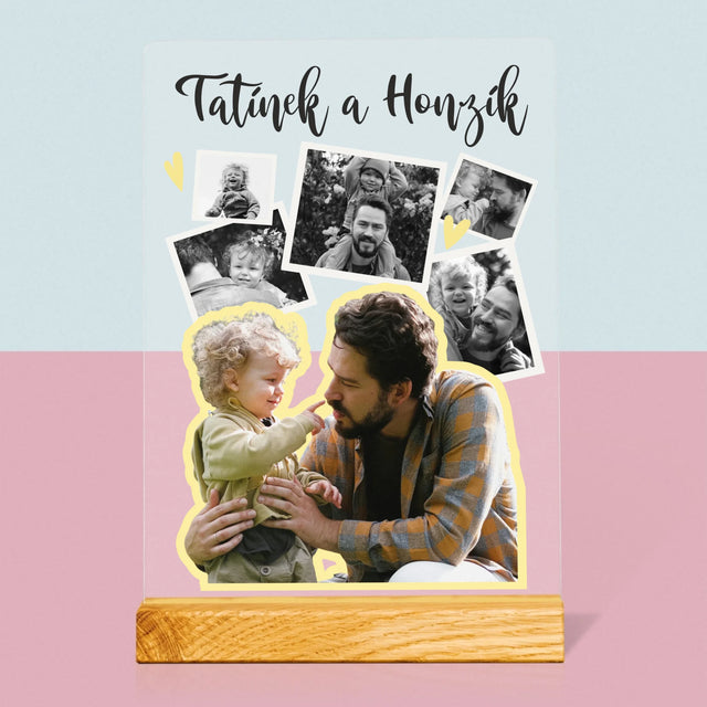 Fotokoláž: Tatínek S Dítětem - Tisk Na Akrylovém Skle
