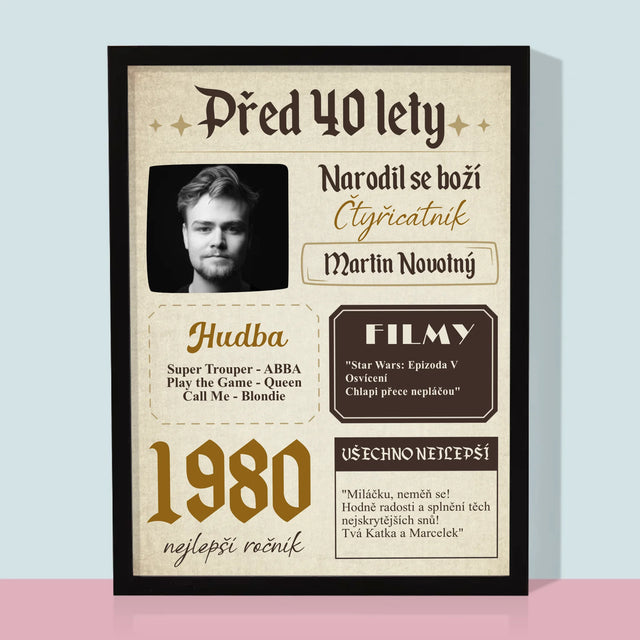 Obálka Časopisu: Před 40 Lety - Tisk V Rámečku