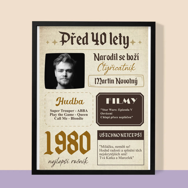 Obálka Časopisu: Před 40 Lety - Tisk V Rámečku