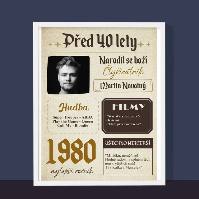 Obálka Časopisu: Před 40 Lety - Tisk V Rámečku