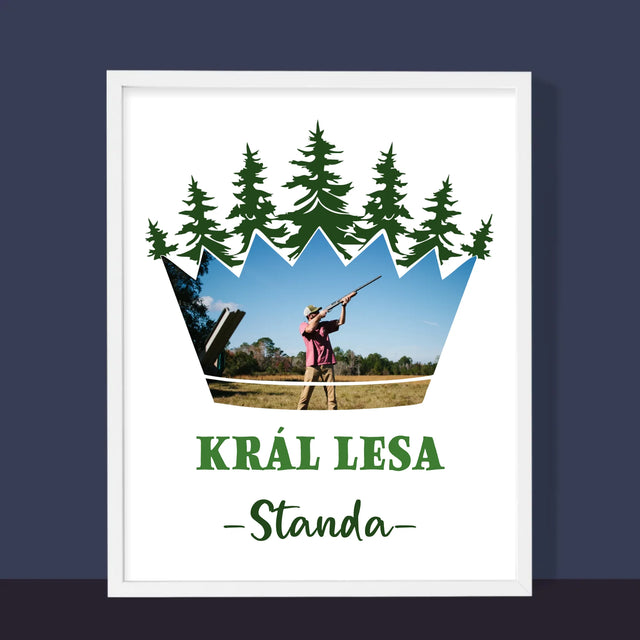 Tvar Z Fotek: Král Lesa - Tisk V Rámečku