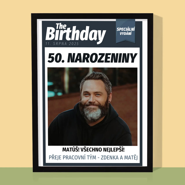 Obálka Časopisu: Birthday - Tisk V Rámečku