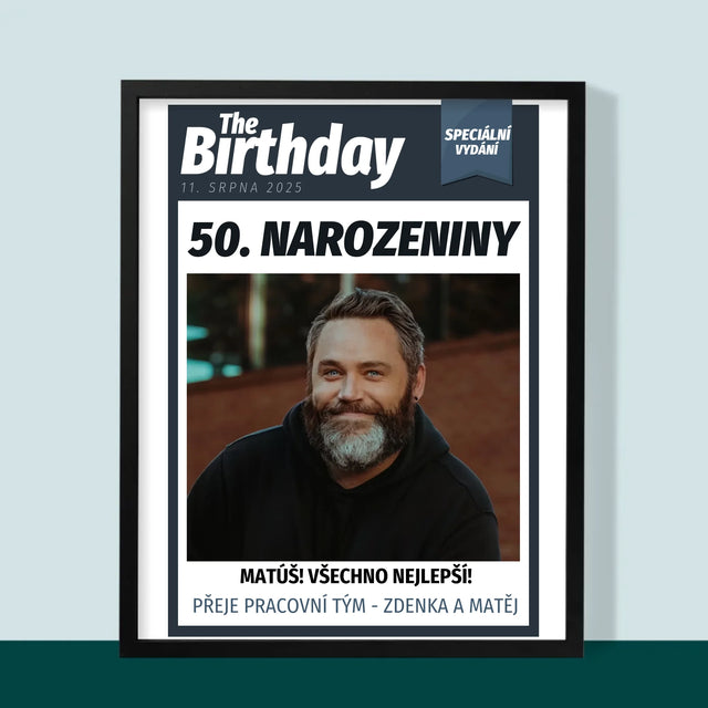 Obálka Časopisu: Birthday - Tisk V Rámečku