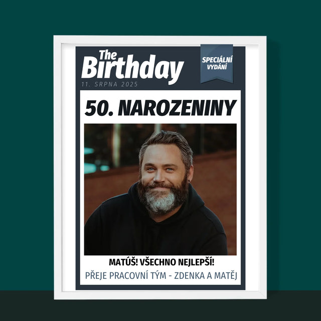 Obálka Časopisu: Birthday - Tisk V Rámečku