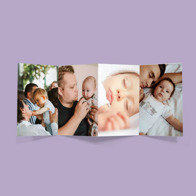 Fotokoláž: Náš První Den Otců Srdce - Velká Harmonika Z Fotografií