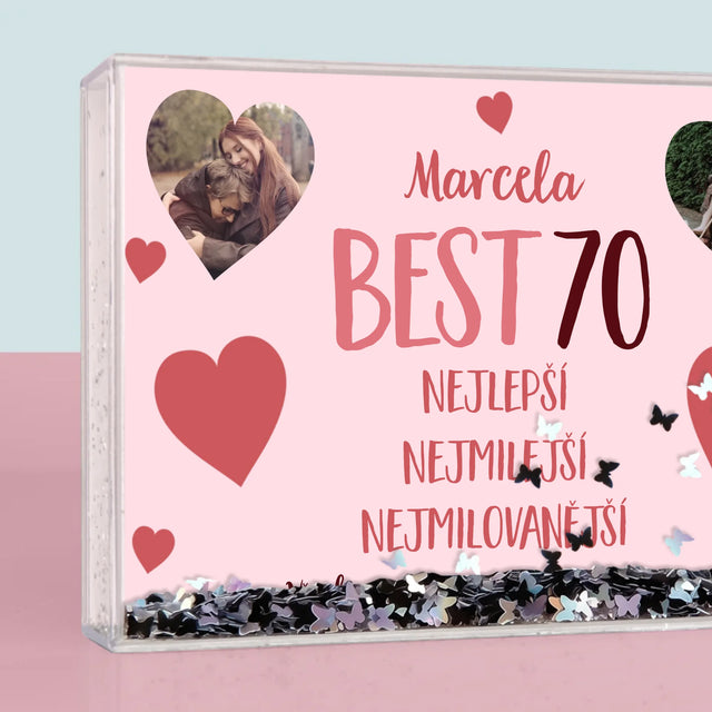 Fotokoláž: Best 70 - Sněžící Fotorámeček