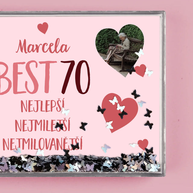 Fotokoláž: Best 70 - Sněžící Fotorámeček