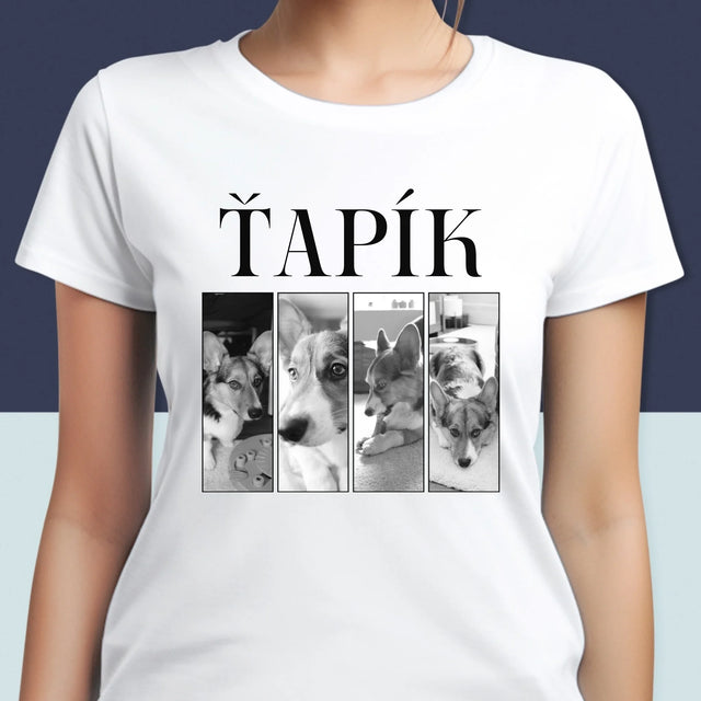 Fotokoláž: Bootleg Klasický S Mazlíčkem - Damské Tričko