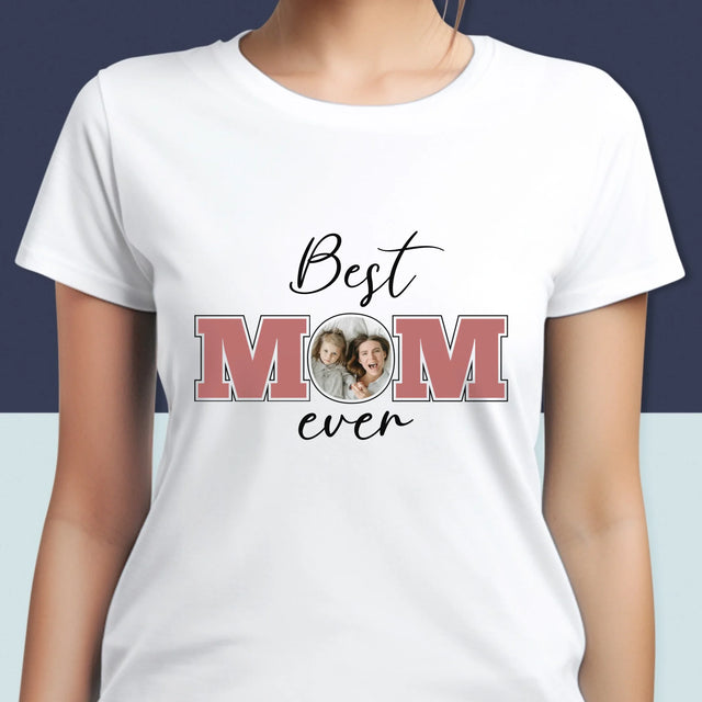 Fotokoláž: Best Mom Ever - Damské Tričko